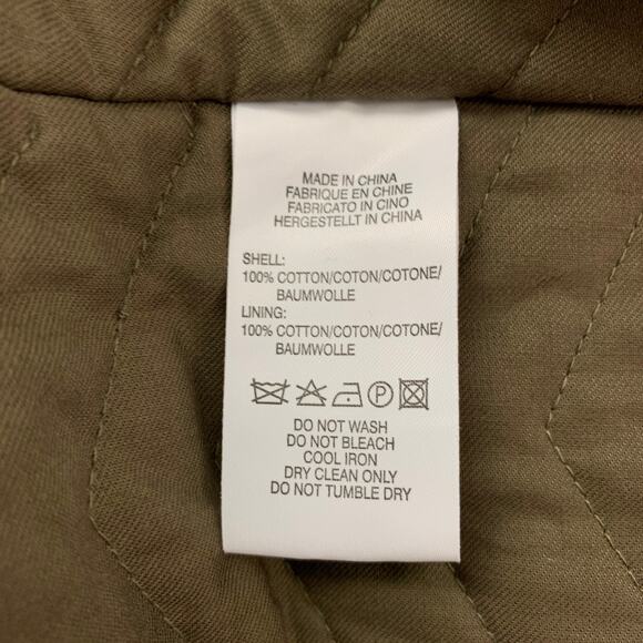 PS by PAUL SMITH Size S Olive Cotton Double Breasted Peacoat - Picture 5 of 8